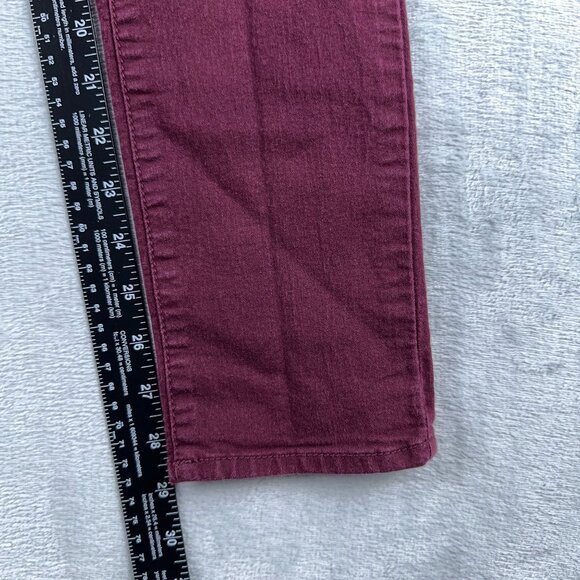 RSQ Miami Jegging Jeans Low Rise Five Design Pockets Womens Maroon Size 7R - Picture 9 of 11
